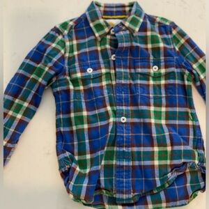 Flannel boys button down shirt
